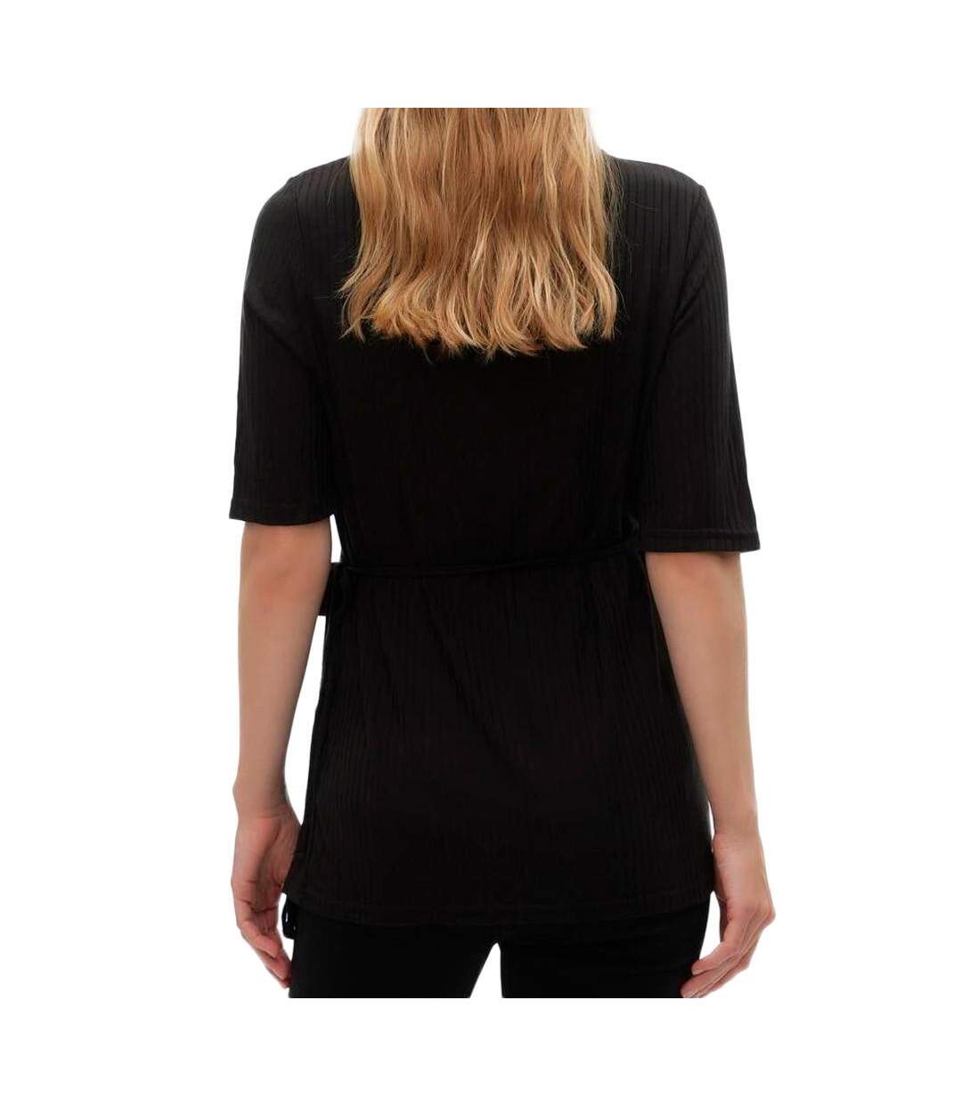 Blouse noire femme mamalicious trinity-2