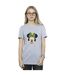 Disney Womens/Ladies Minnie Mouse Happy Christmas Cotton Boyfriend T-Shirt (Gris sportif) - UTBI39247-2