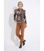 T-shirt col montant motif animalier maille chaude-3