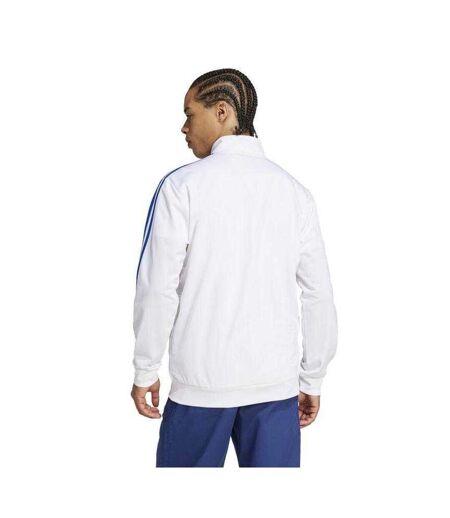 Haut De Survêtement Motif/style Real Madrid Cf Homme Blanc Adidas