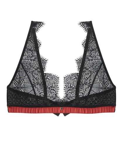 Soutien-gorge triangle sans armatures noir/cuivre Impertinente