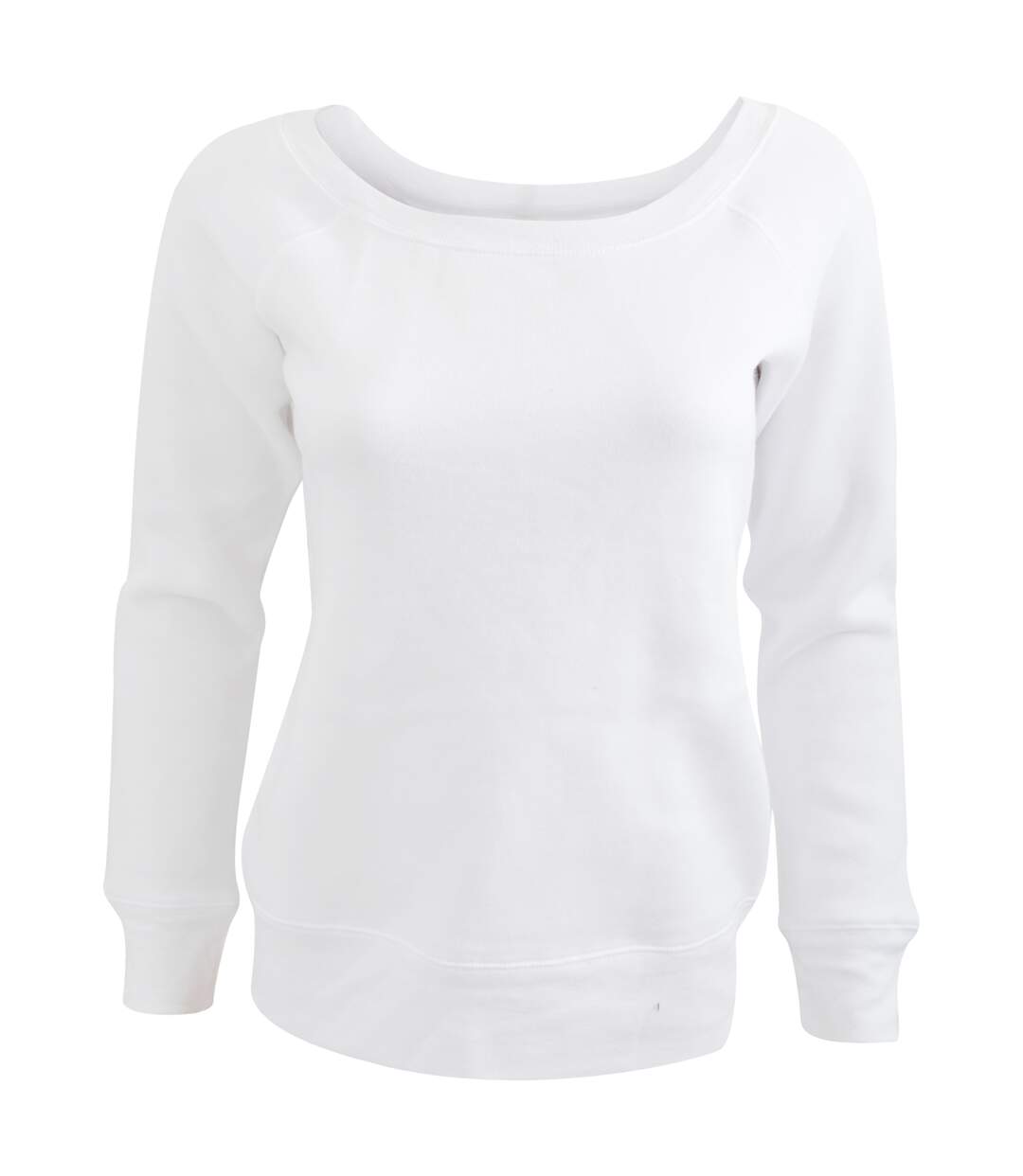 Bella sweatshirt à col large femme blanc Bella + Canvas-1