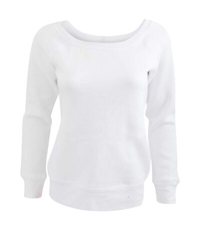 Bella - Sweatshirt à col large - Femme (Blanc) - UTBC1321