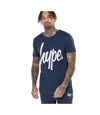 Hype Mens Script T-Shirt (Navy/White)