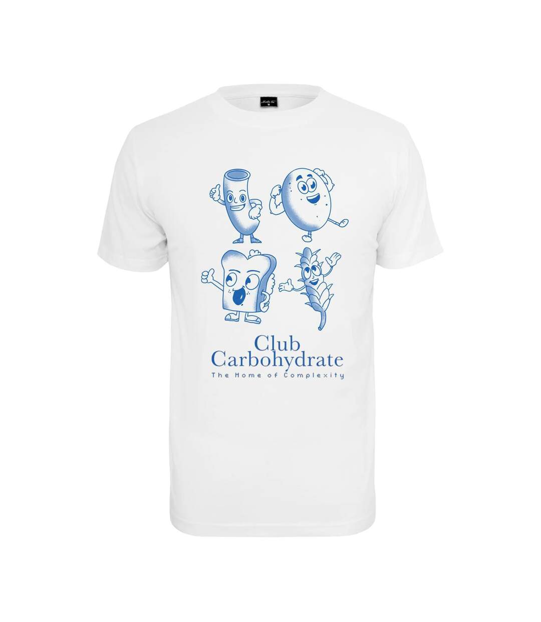 Mens Club Carbohydrate T-shirt Blanc Mister Tee-1