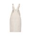 Womens/ladies Eco Friendly Dungaree Dress Ivory Native Spirit-2