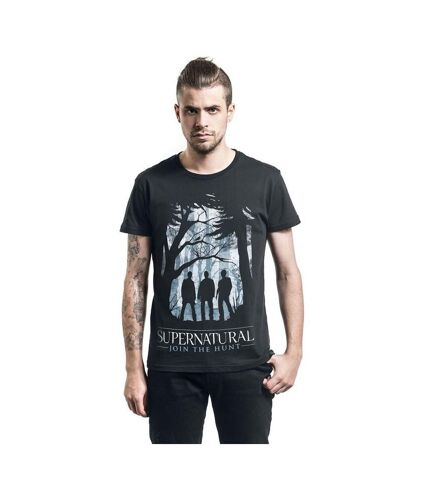 Supernatural Unisex Adult Silhouette T-Shirt (Black)