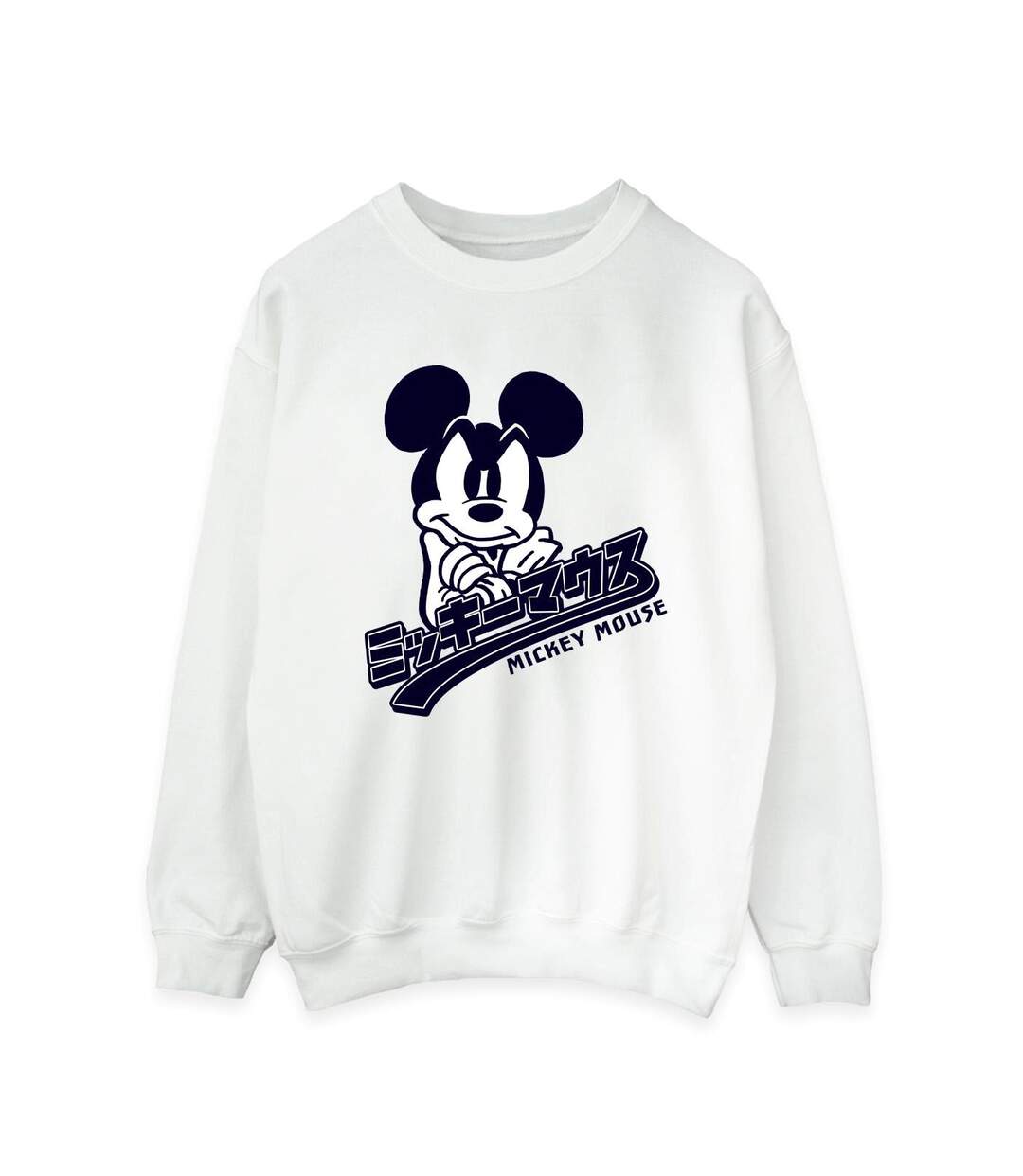 Disney Sweat-shirt japonais Mickey Mouse Femme/Ladies (Blanc) - UTBI28598-1