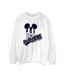 Disney Sweat-shirt japonais Mickey Mouse Femme/Ladies (Blanc) - UTBI28598-1