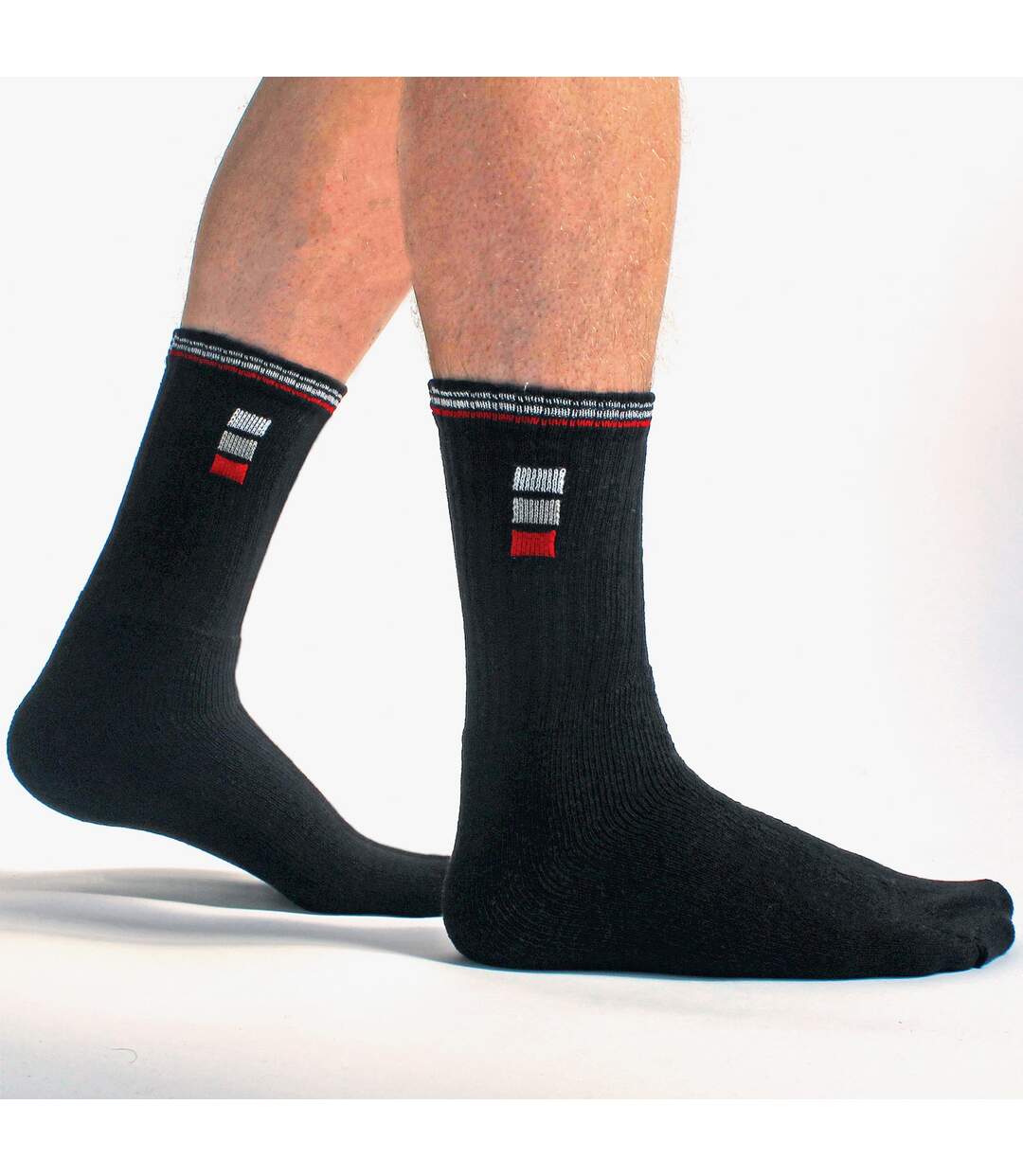 Lot de 24 paires de chaussettes de sport classiques pour hommes-3