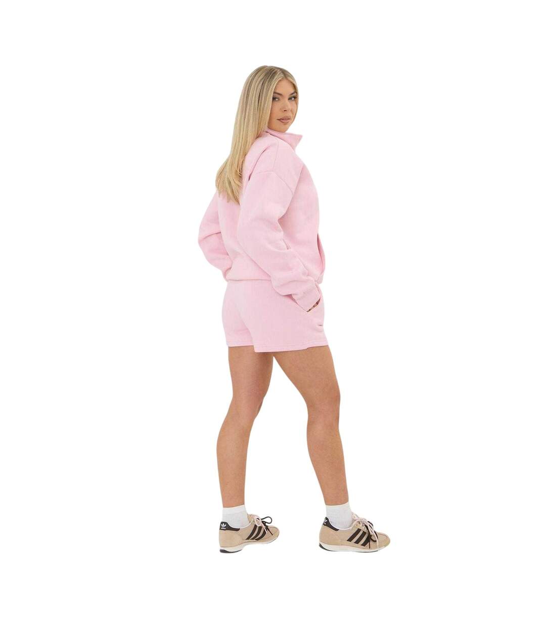 Womens/ladies Fleece Relaxed Fit Sweatshirt Pink I Saw It First-3