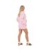 Womens/ladies Fleece Relaxed Fit Sweatshirt Pink I Saw It First-3