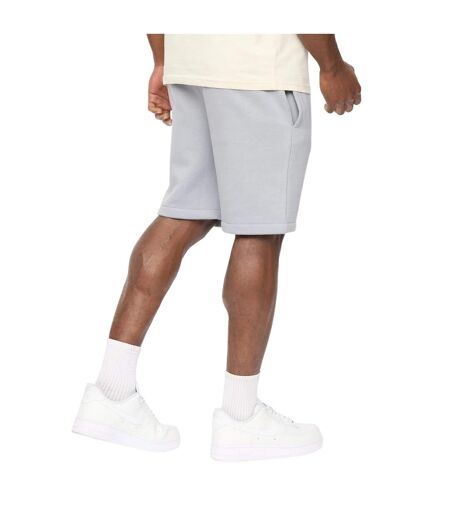 Mens Bardon Casual Shorts Steel Blue Crosshatch