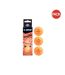 Pack of 3  3-star avantgarde table tennis balls  one size orange/red Donic-Schildkroet