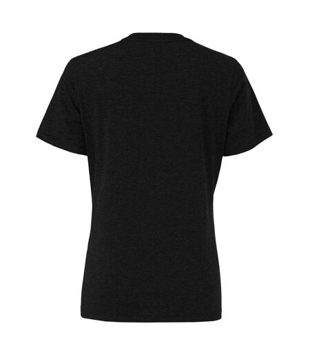Bella + Canvas Womens/Ladies CVC Relaxed Fit T-Shirt (Black Heather) - UTPC4687