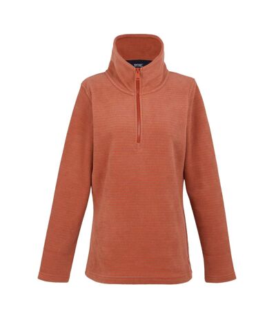 Womens/ladies Solenne Fleece Red Ochre Silver Regatta