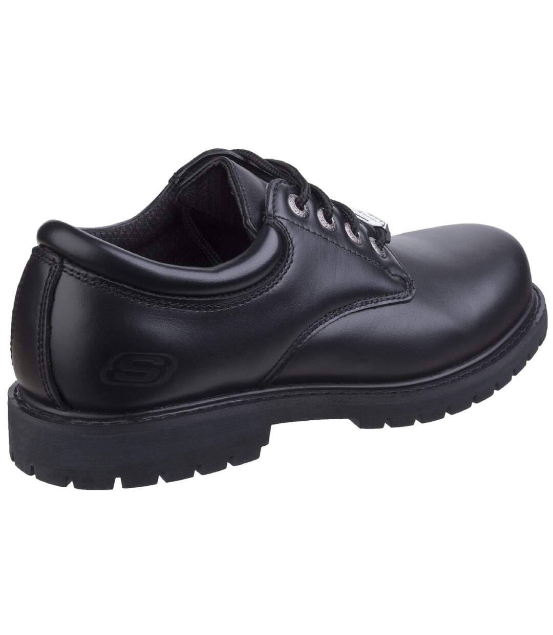 Skechers Mens Cottonwood Elks SR Shoes (Black) - UTFS4892-2