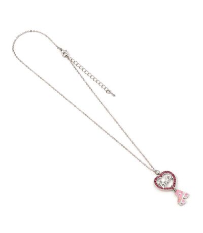 Barbie Heart Necklace (Silver/Pink) (One Size) - UTTA11605