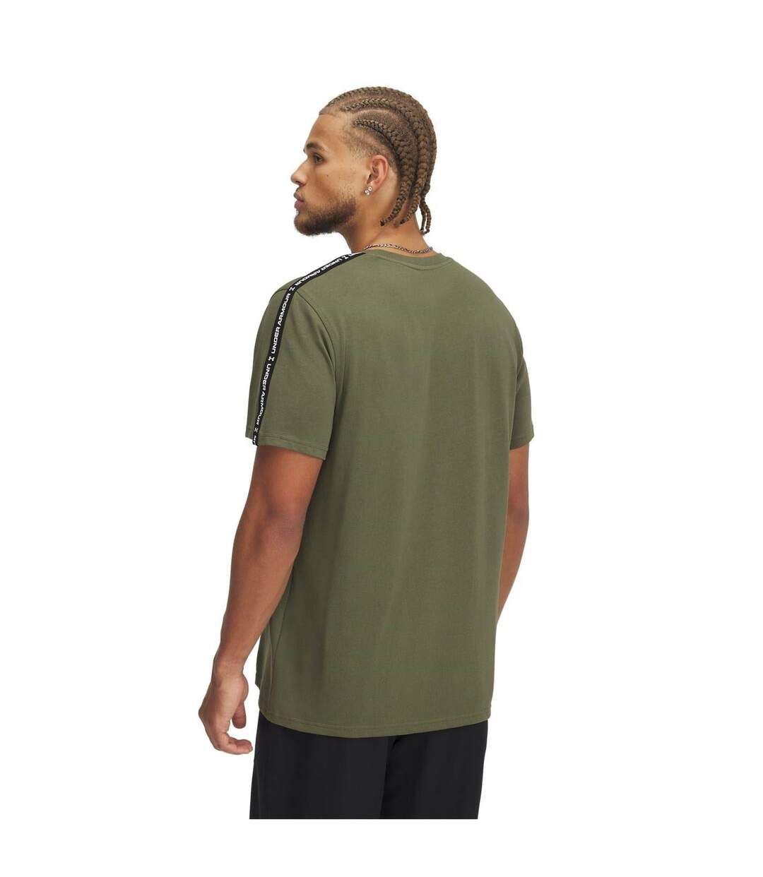 T-shirt Motif/style Icône Homme Vert Olive Under Armour-2