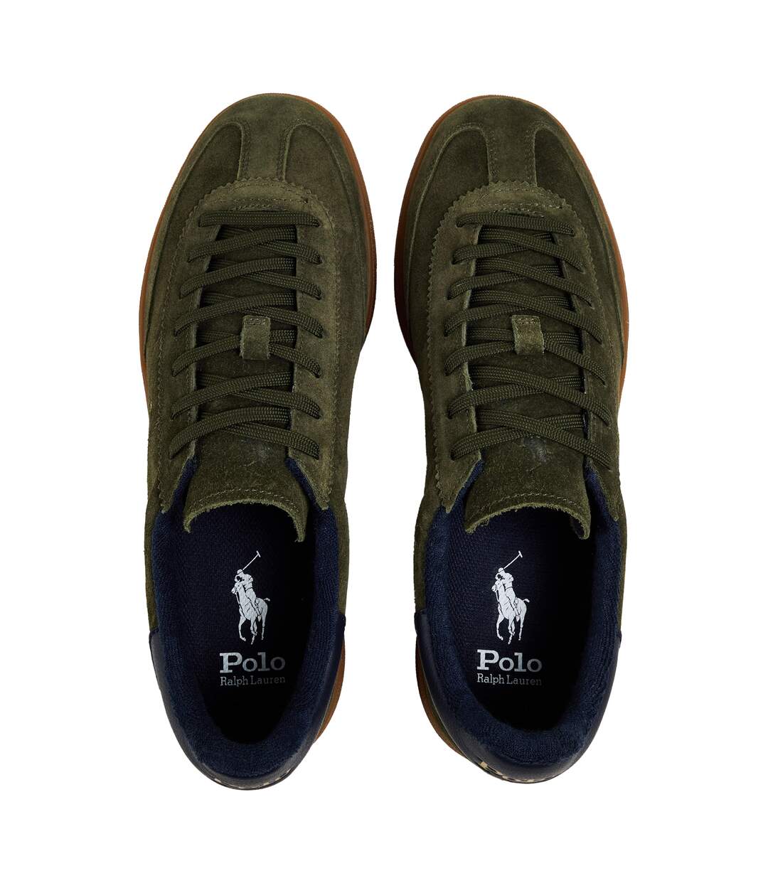 Baskets Bedford Homme Kaki Bleu Marine Ralph Lauren-3
