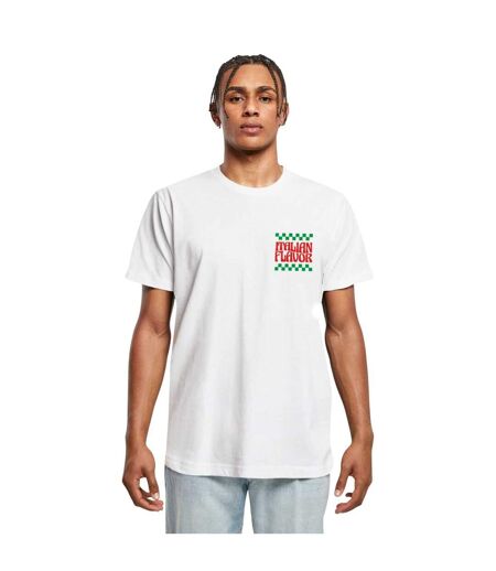 T-shirt Flavor Italiano Homme Blanc Mister Tee