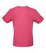 Tee-shirt B&c Mens #e150 Fuchsia B And C-2