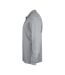 Clique Mens Classic Lincoln Melange Long-Sleeved Polo Shirt (Gray)