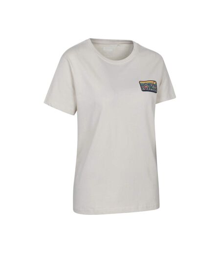 Womens/ladies Inverness Relaxed Fit Short-sleeved T-shirt Beige Mountain Warehouse