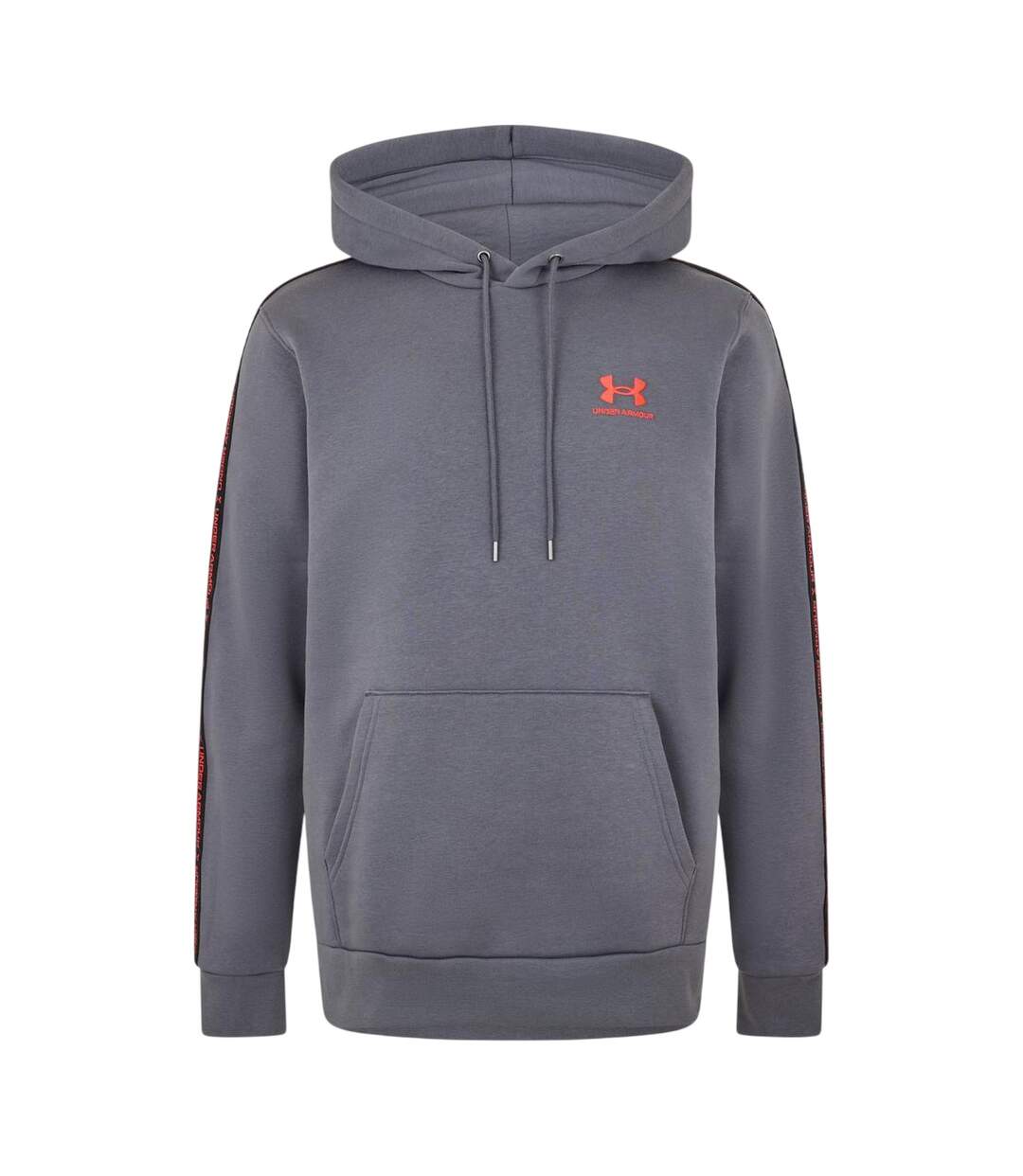 Sweat À Capuche Bande Sur Manches Icon Homme Blanc Rouge Under Armour-1