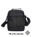 Sacoche bandoulière  Multi-Poches pour Homme - Synthétique Noir-1