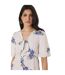 Womens/ladies Floral Front Tie Midi Dress Ivory Dorothy Perkins-4