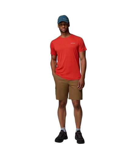 Mens Zero Rules Performance T-shirt Red Columbia