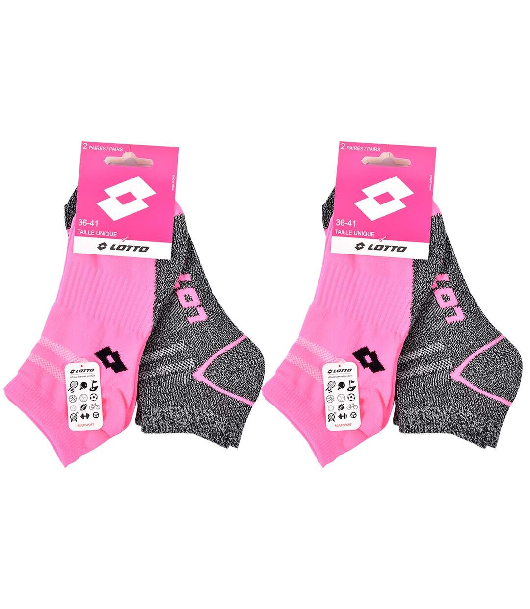 Chaussettes Femme LOTTO Pack de 4 paires SNEAKER 0514-4