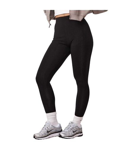 Legging Motif/style Logo Brodé Femme Noir Gym King