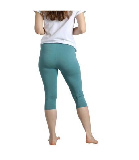 Womens/ladies blondie cropped leggings mineral blue Weird Fish