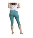 Womens/ladies blondie cropped leggings mineral blue Weird Fish-4