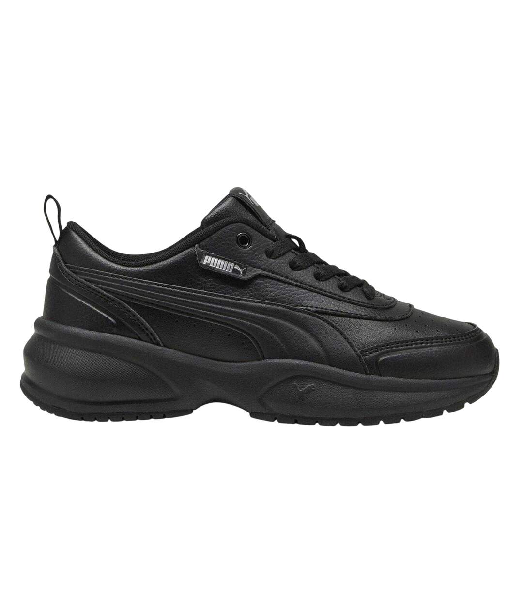Womens/ladies Cilia 2.0 Lace Up Trainers Triple Black Puma-1