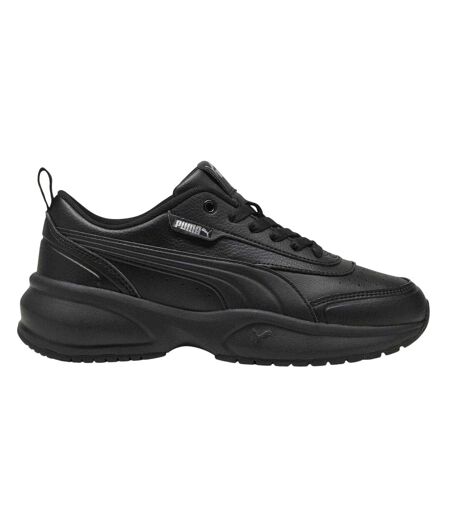 Womens/ladies Cilia 2.0 Lace Up Trainers Triple Black Puma