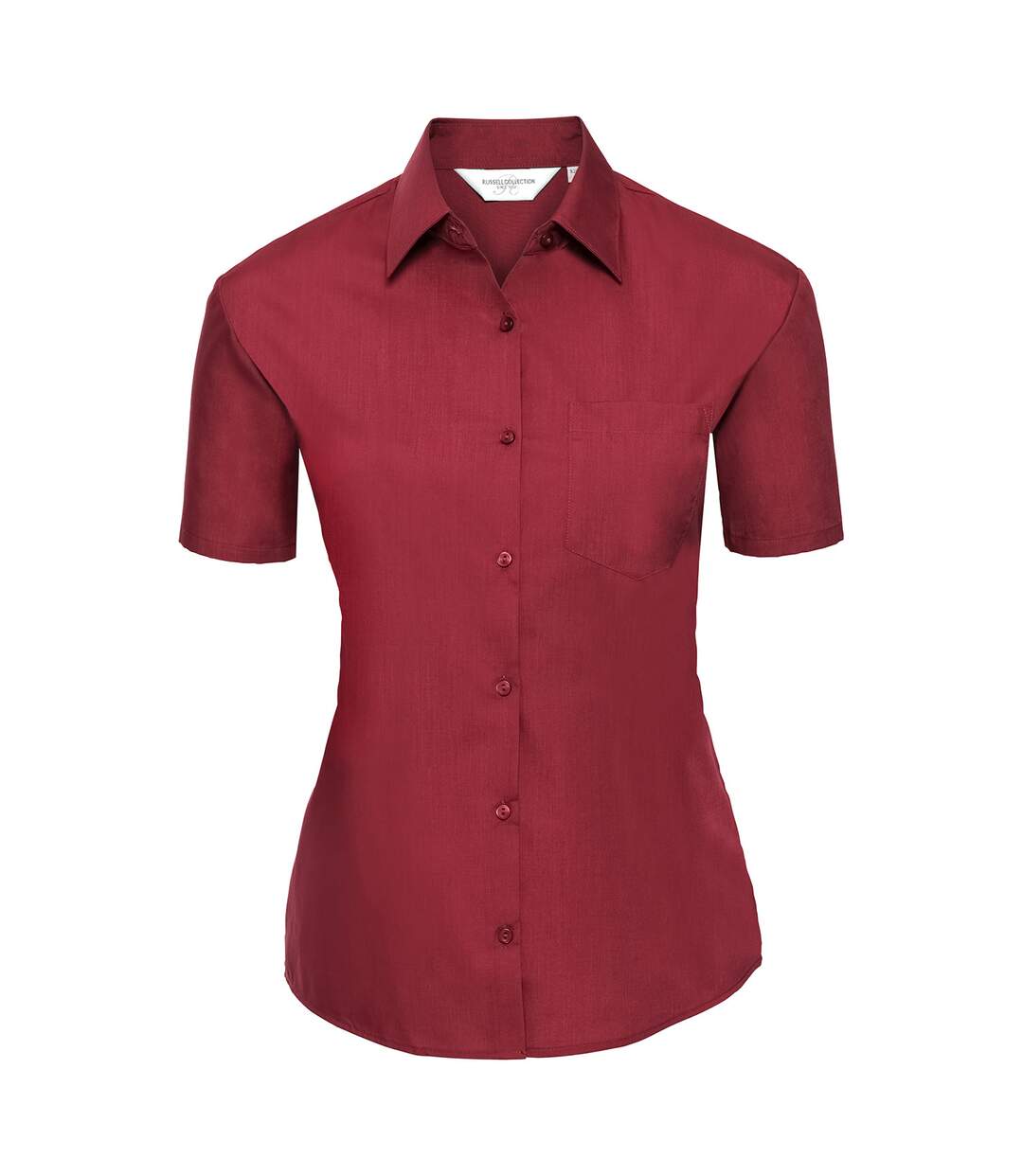 Chemisier Femme Rouge Classique Russell Collection-1