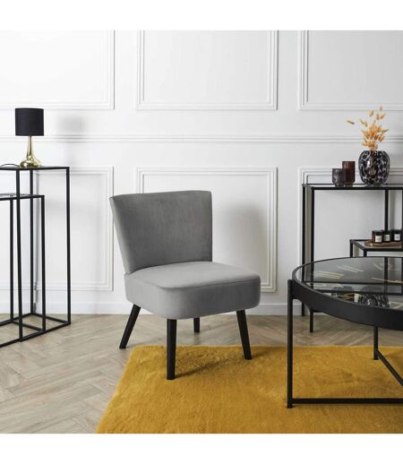 Fauteuil crapaud en velours Giulia