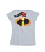 Disney T-shirt en coton avec logo Les Incroyables, Femme/Ladies (Gris sportif) - UTBI48182-1