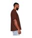 Casual Classics Mens Ringspun Cotton Extended Neckline T-Shirt (Chocolate) - UTAB599