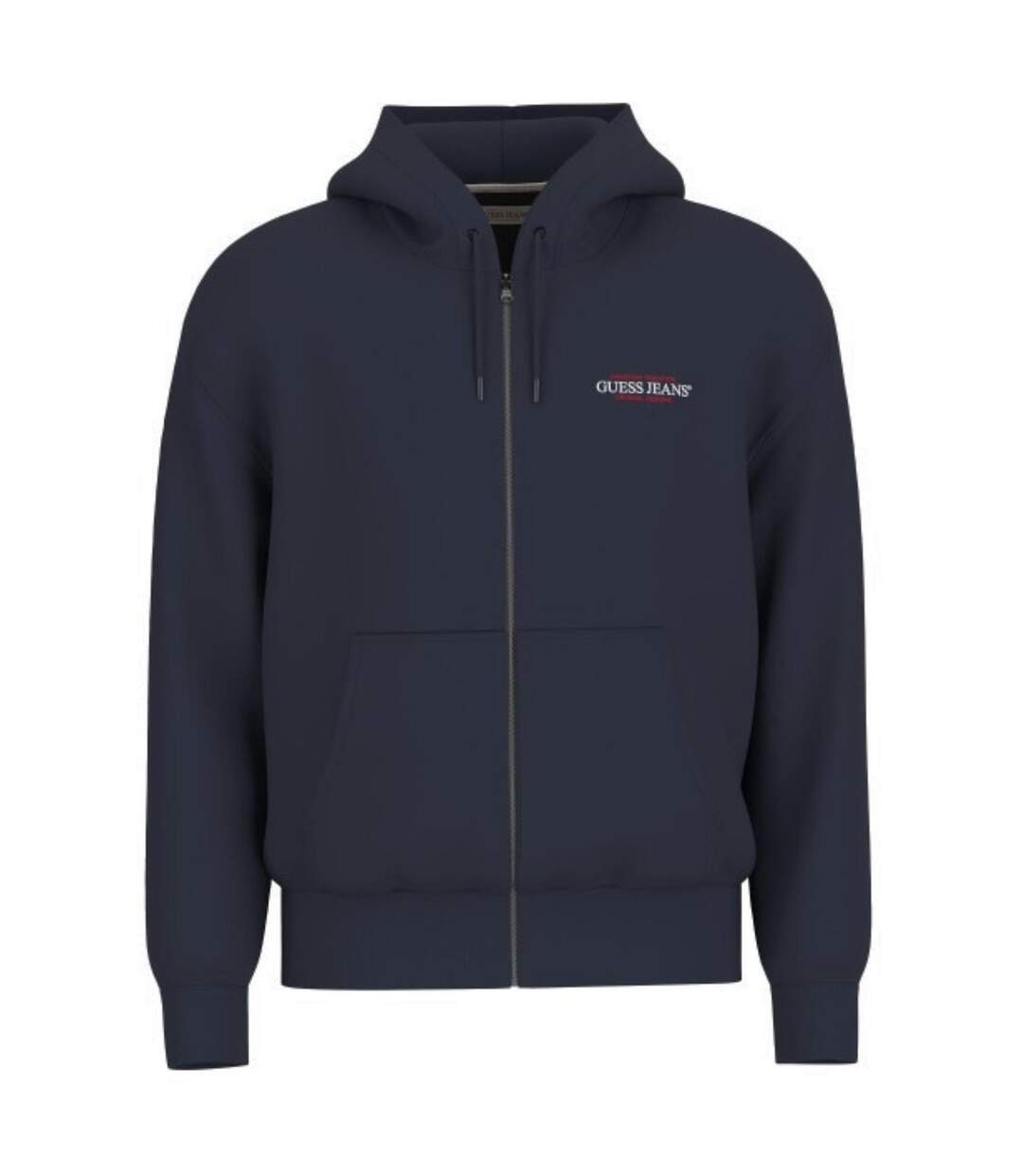 Veste À Capuche Motif/style Logo Jeans Daring Ocean Homme Bleu Marine Guess-1