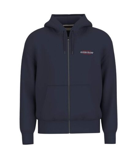 Veste À Capuche Motif/style Logo Jeans Daring Ocean Homme Bleu Marine Guess