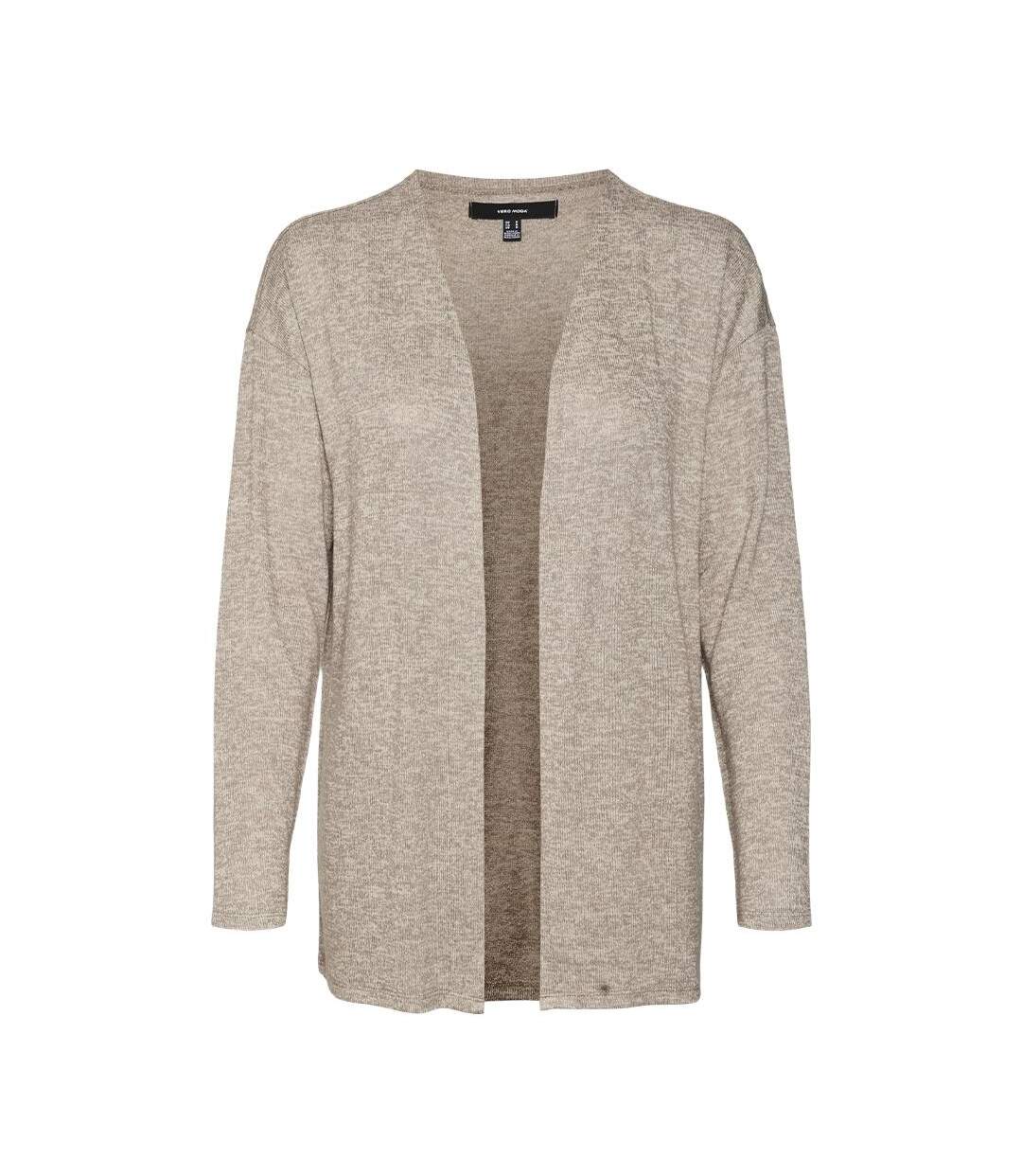 Cardigan Marron Clair Femme Vero Moda Brianna - L-1