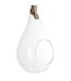 Vase Suspendu & Corde Goutte 25cm Transparent-3