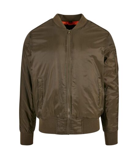 Blouson Aviateur Homme Olive Foncée Build Your Brand