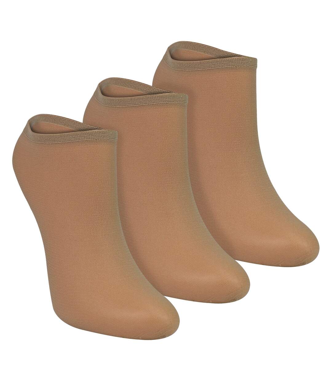 Sock Snob- Lot De 3 Socquettes Invisibles Femme 15 Deniers No Show-1
