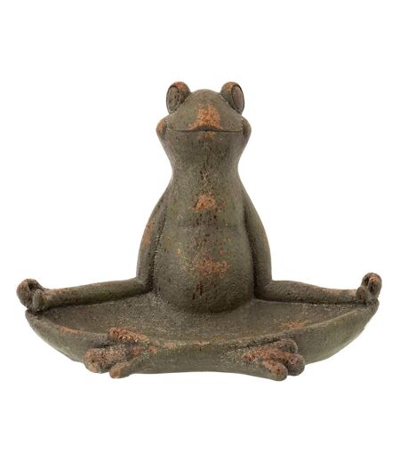 Statue Grenouille d'Extérieur Antik 64cm Vert Foncé