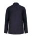 Mens Linen Long-sleeved Shirt Navy Spasso-2